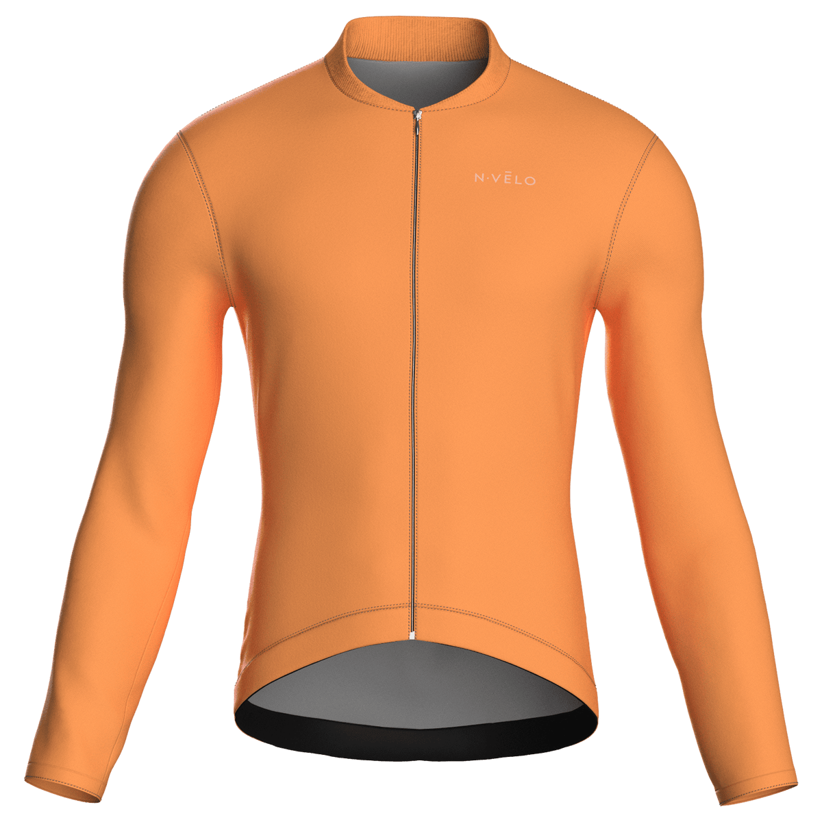 Maglia da ciclismo a maniche lunghe Pure Orange, vestibilità da gara