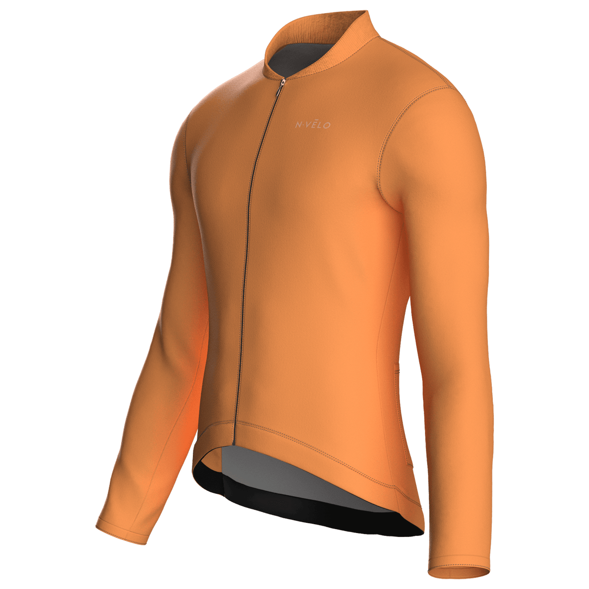Maglia da ciclismo a maniche lunghe Pure Orange, vestibilità da gara