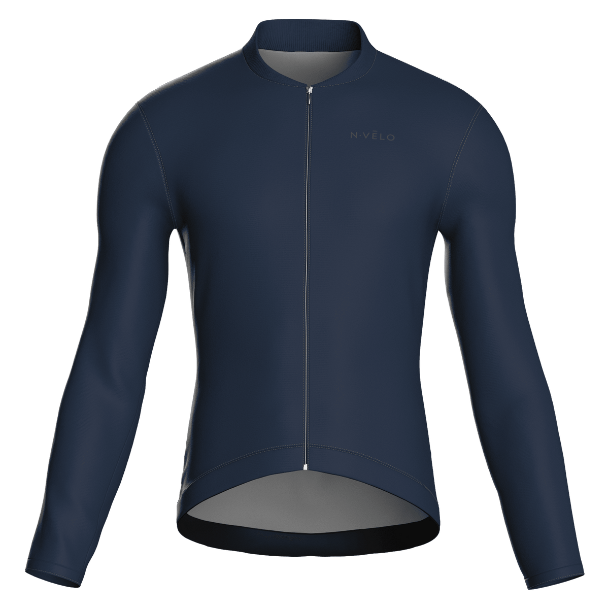 Maglia da ciclismo a maniche lunghe Pure Navy, vestibilità da gara