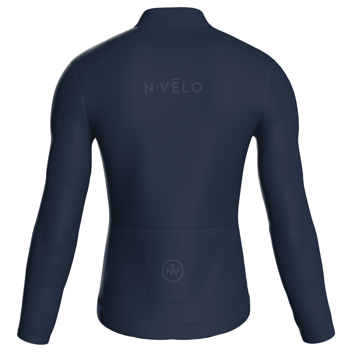Maglia da ciclismo a maniche lunghe Pure Navy, vestibilità da gara