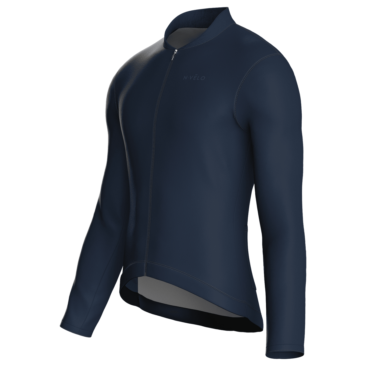 Maglia da ciclismo a maniche lunghe Pure Navy, vestibilità da gara