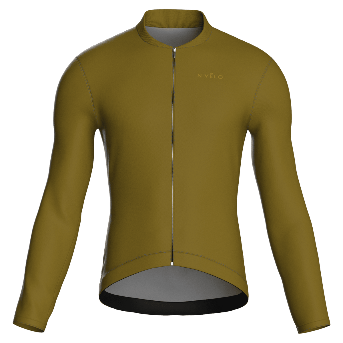 Maglia da ciclismo PureMustard a maniche lunghe, vestibilità da gara