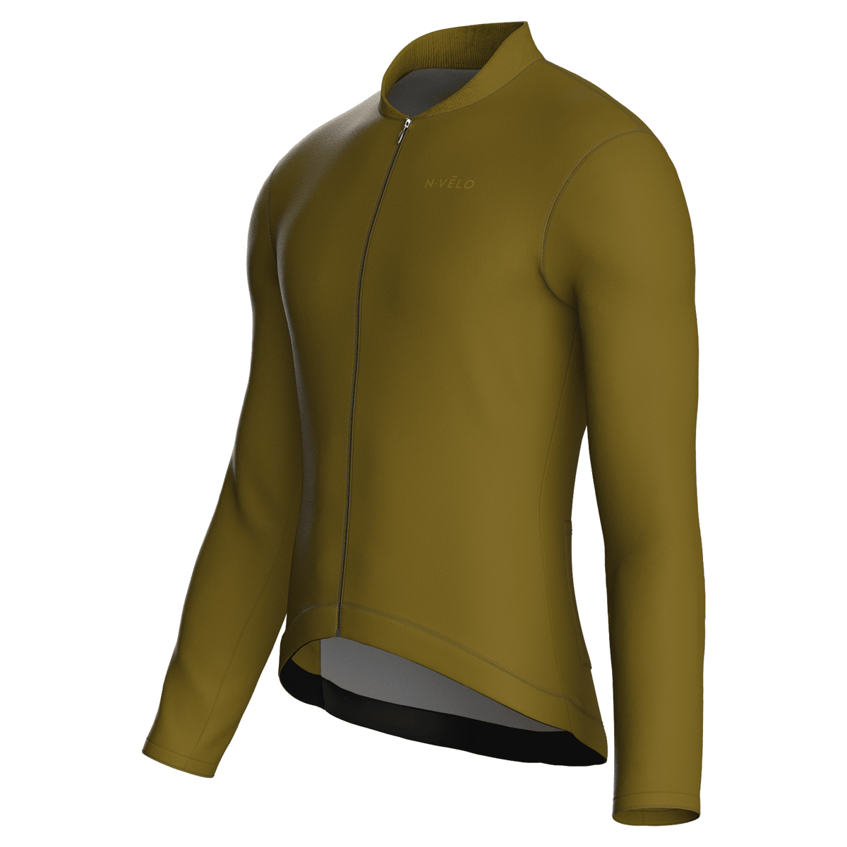 Maglia da ciclismo PureMustard a maniche lunghe, vestibilità da gara