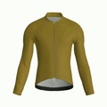 Maglia da ciclismo PureMustard a maniche lunghe, vestibilità da gara