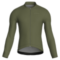 Maglia da ciclismo Pure Olive a maniche lunghe, vestibilità da gara