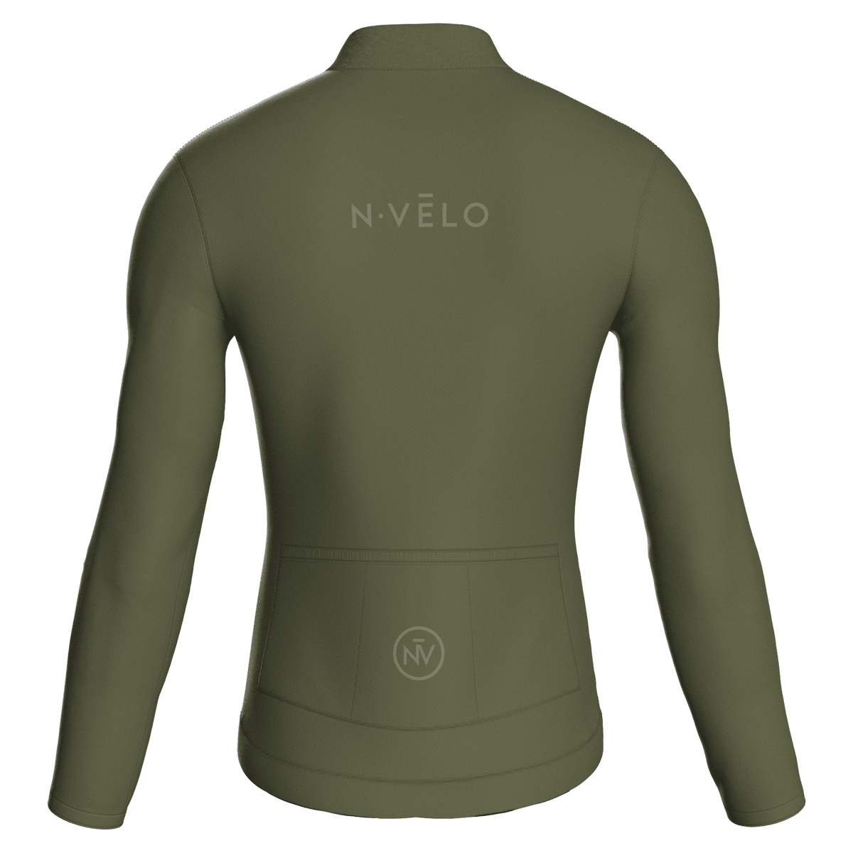 Maglia da ciclismo Pure Olive a maniche lunghe, vestibilità da gara