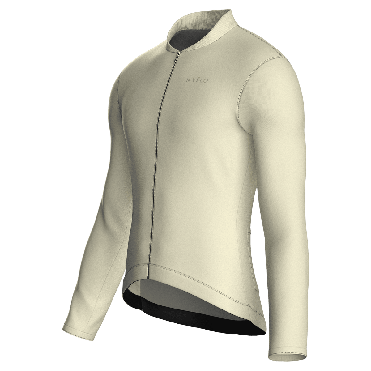 Maglia da ciclismo Pure Cream a maniche lunghe, vestibilità da gara
