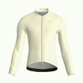 Maglia da ciclismo Pure Cream a maniche lunghe, vestibilità da gara