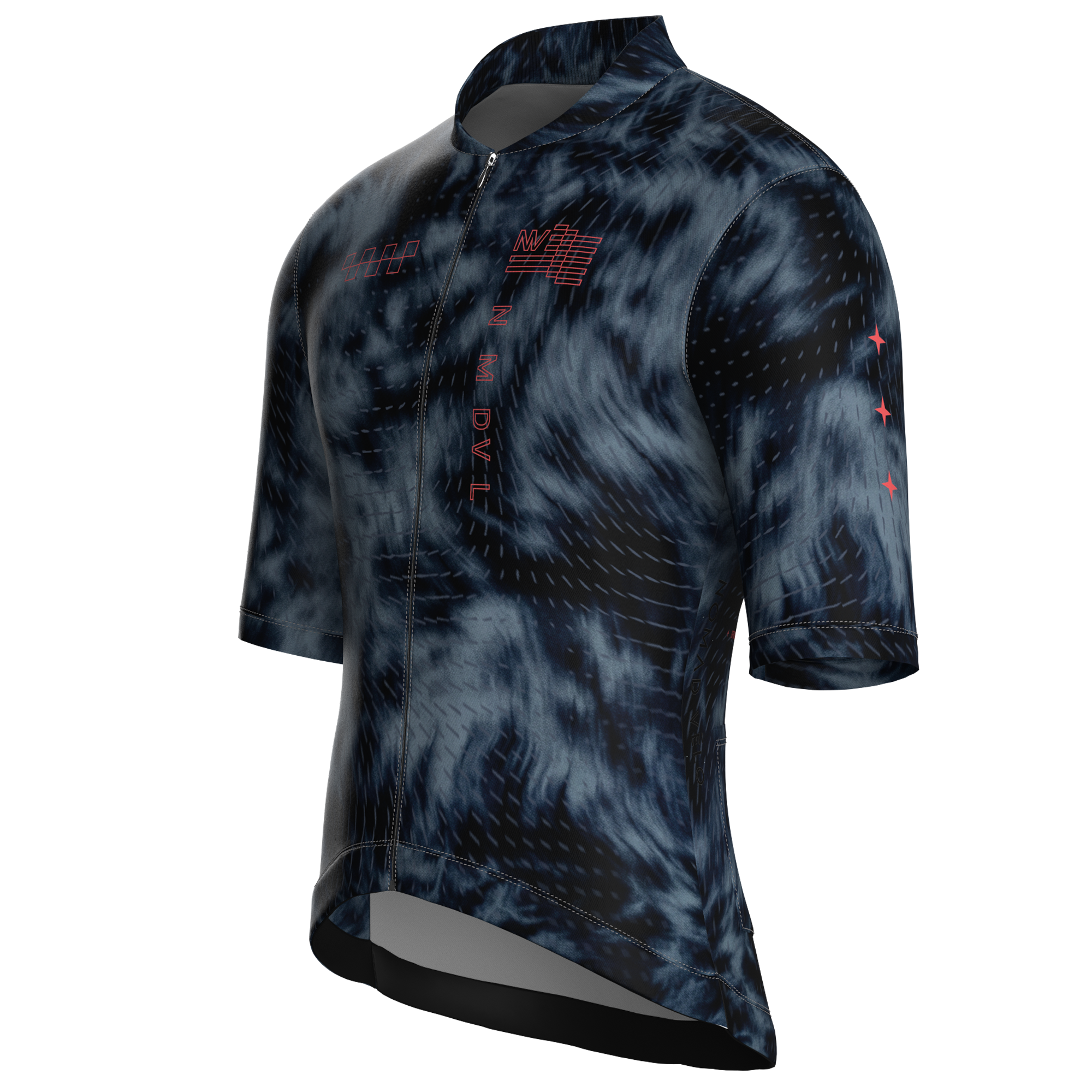 Maglia da ciclismo Phantom Dark – Maglia a maniche corte da gara con grafica sublimata