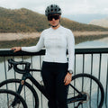 Maglia a maniche lunghe bianca Element | Nomad Vélo