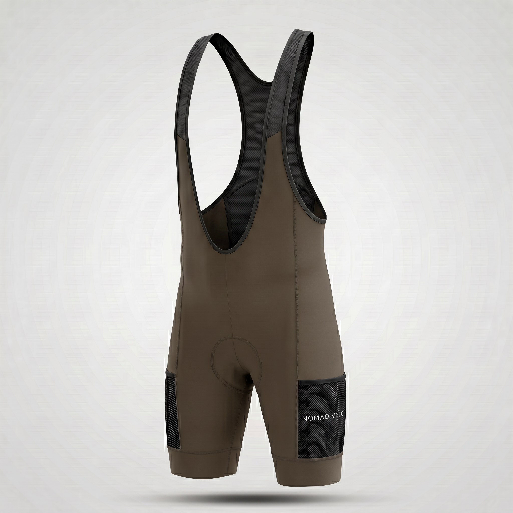 Pantaloncini da ciclismo marroni con tasche cargo e vestibilità aderente – Pantaloncini cargo marroni