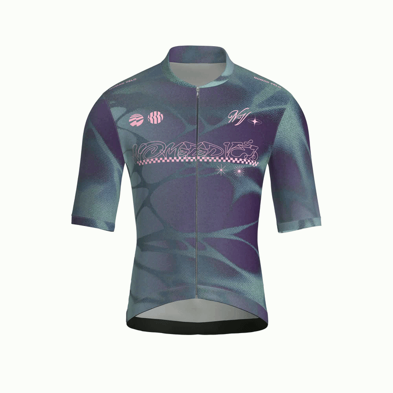 Maglia a maniche corte Spider Blu | Nomad Velo