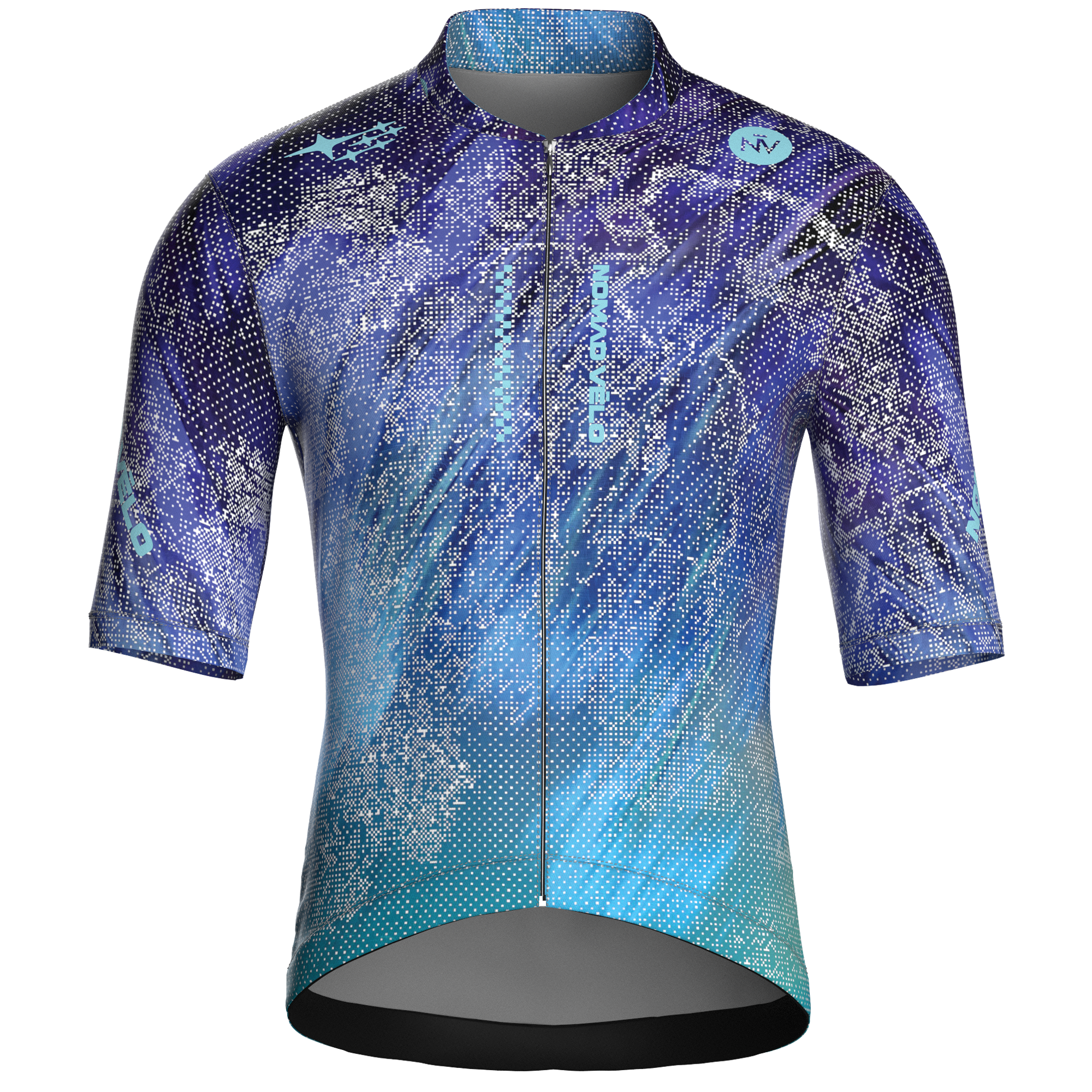 Maglia da ciclismo Stardust Galaxy a maniche corte, vestibilità da gara