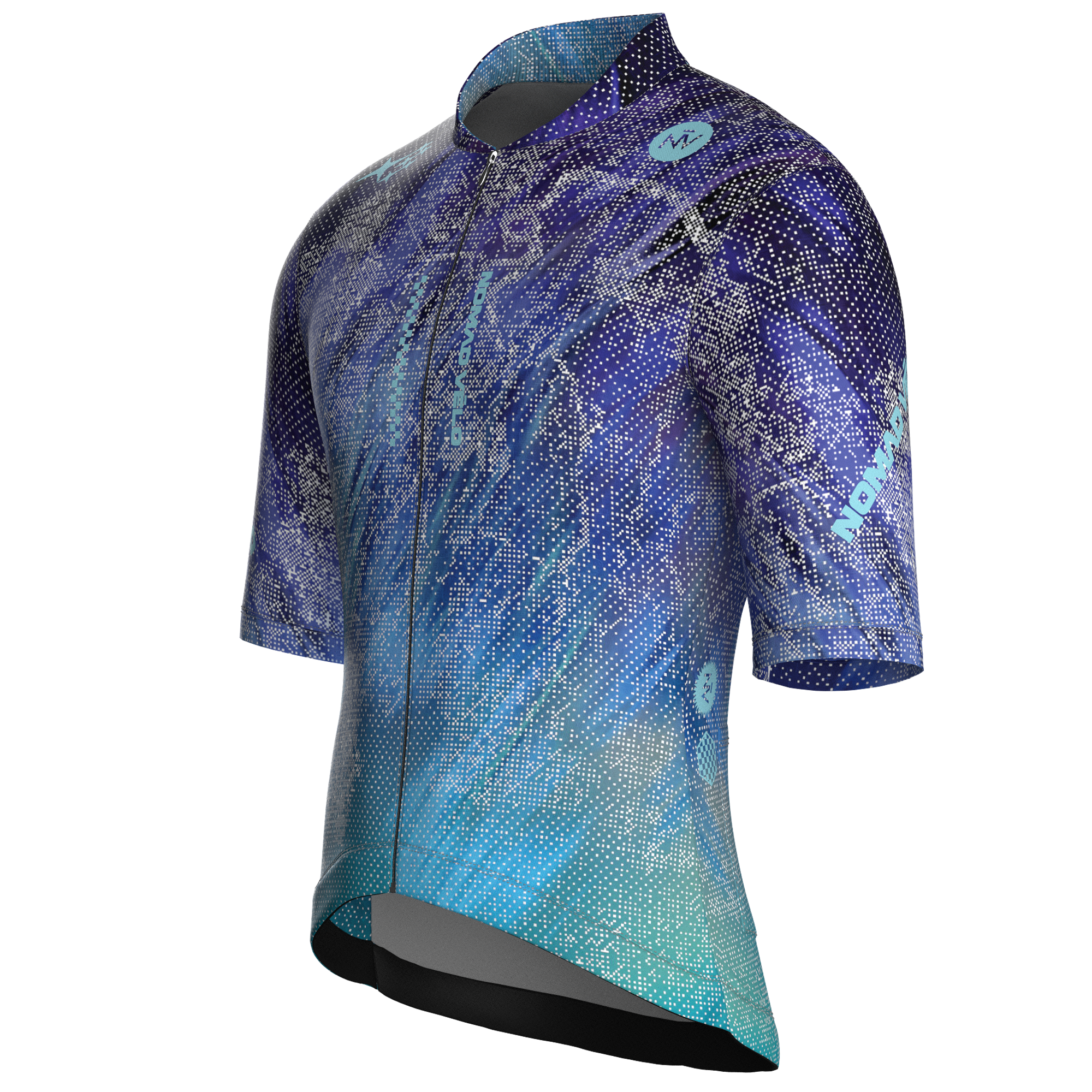 Maglia da ciclismo Stardust Galaxy a maniche corte, vestibilità da gara