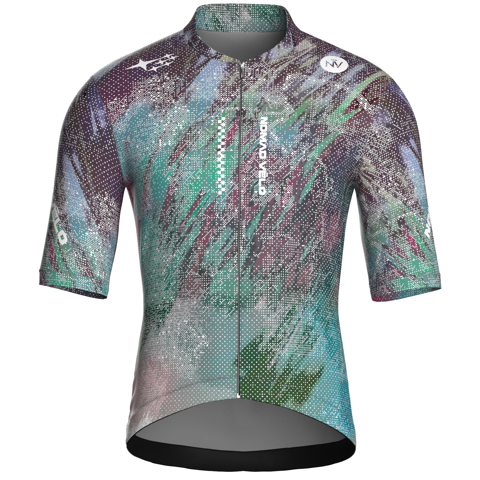 Maglia da ciclismo Stardust Nebula a maniche corte, vestibilità da gara