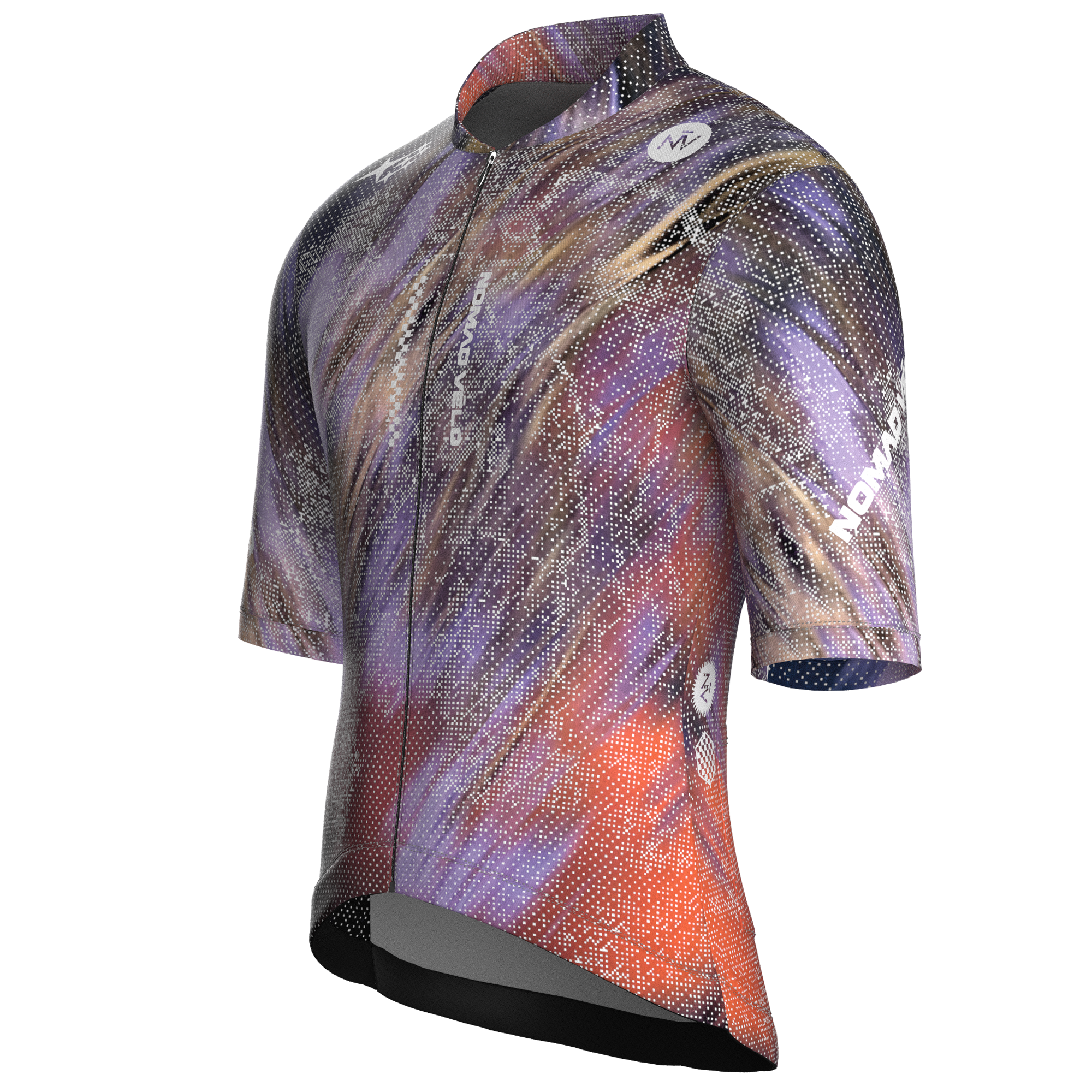 Maglia da ciclismo Stardust viola – Manica corta, vestibilità da gara