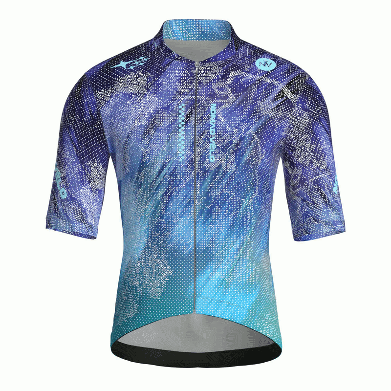 Maglia da ciclismo Stardust Galaxy a maniche corte, vestibilità da gara
