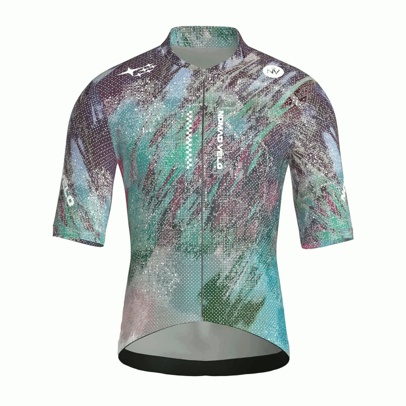 Maglia da ciclismo Stardust Nebula a maniche corte, vestibilità da gara