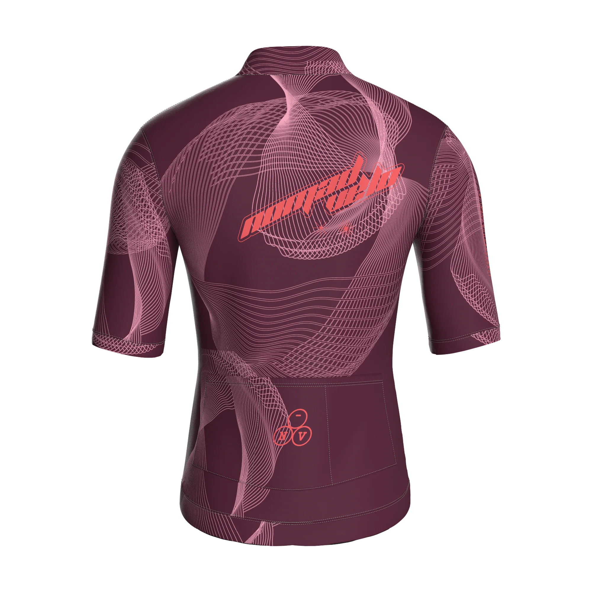 Maglia a maniche corte Breakaway bordeaux | Nomad Vélo
