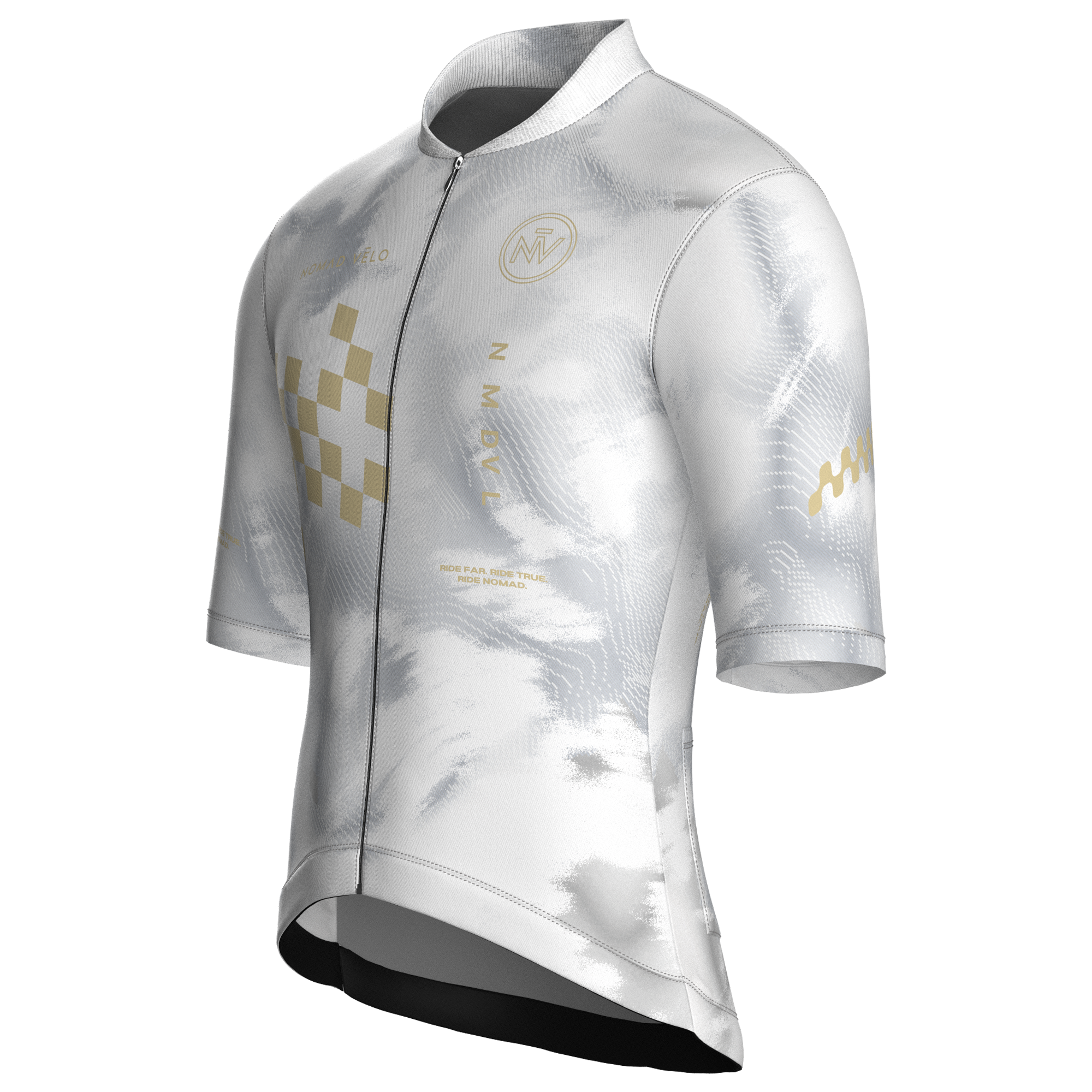 Maglia da ciclismo bianca Altitude – Maglia a maniche corte da gara