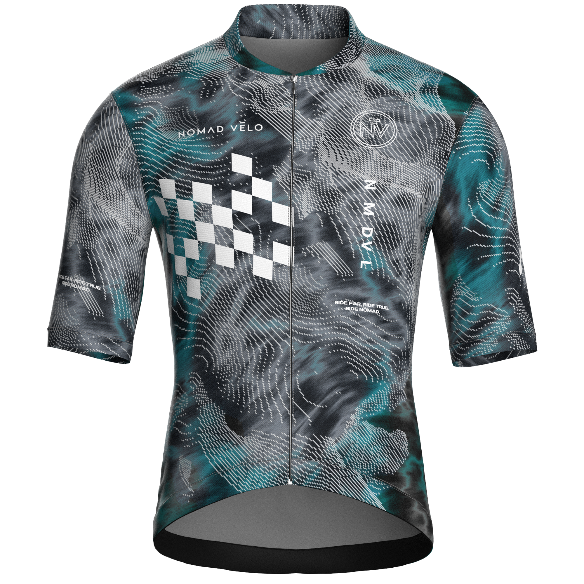 Maglia da ciclismo Altitude Teal – Manica corta, vestibilità da gara