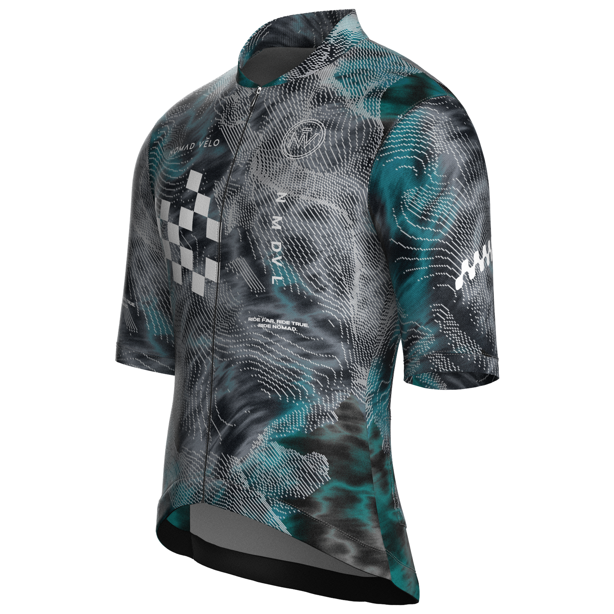 Maglia da ciclismo Altitude Teal – Manica corta, vestibilità da gara