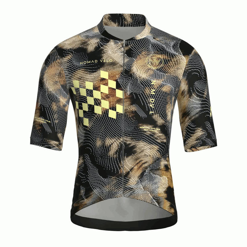 Maglia da ciclismo Altitude Leopard a maniche corte, vestibilità da gara