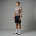 Maglia da ciclismo aerodinamica color beige arcobaleno - Maglia beige arcobaleno