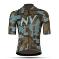 Maglia da ciclismo Khaki Pro – Manica corta, vestibilità slim, fantasia aerodinamica Techwave | Nomad Vélo