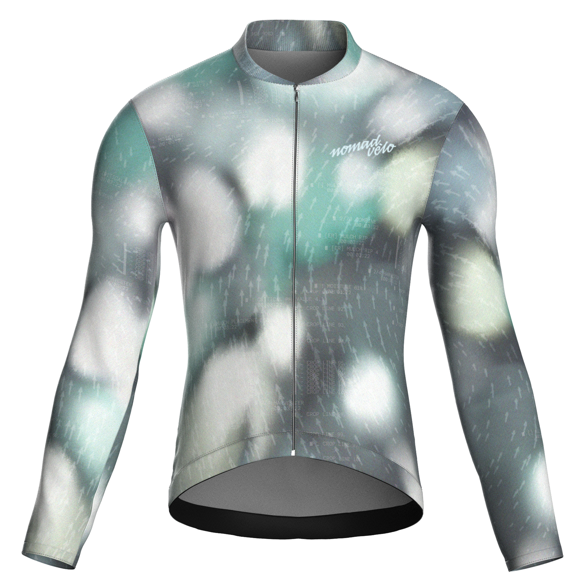 Maglia da ciclismo Blur Sage a maniche lunghe, vestibilità da gara
