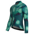 Maglia da ciclismo Blur Green a maniche lunghe, vestibilità da gara