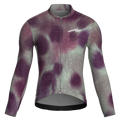 Maglia da ciclismo Blur Plum a maniche lunghe, vestibilità da gara