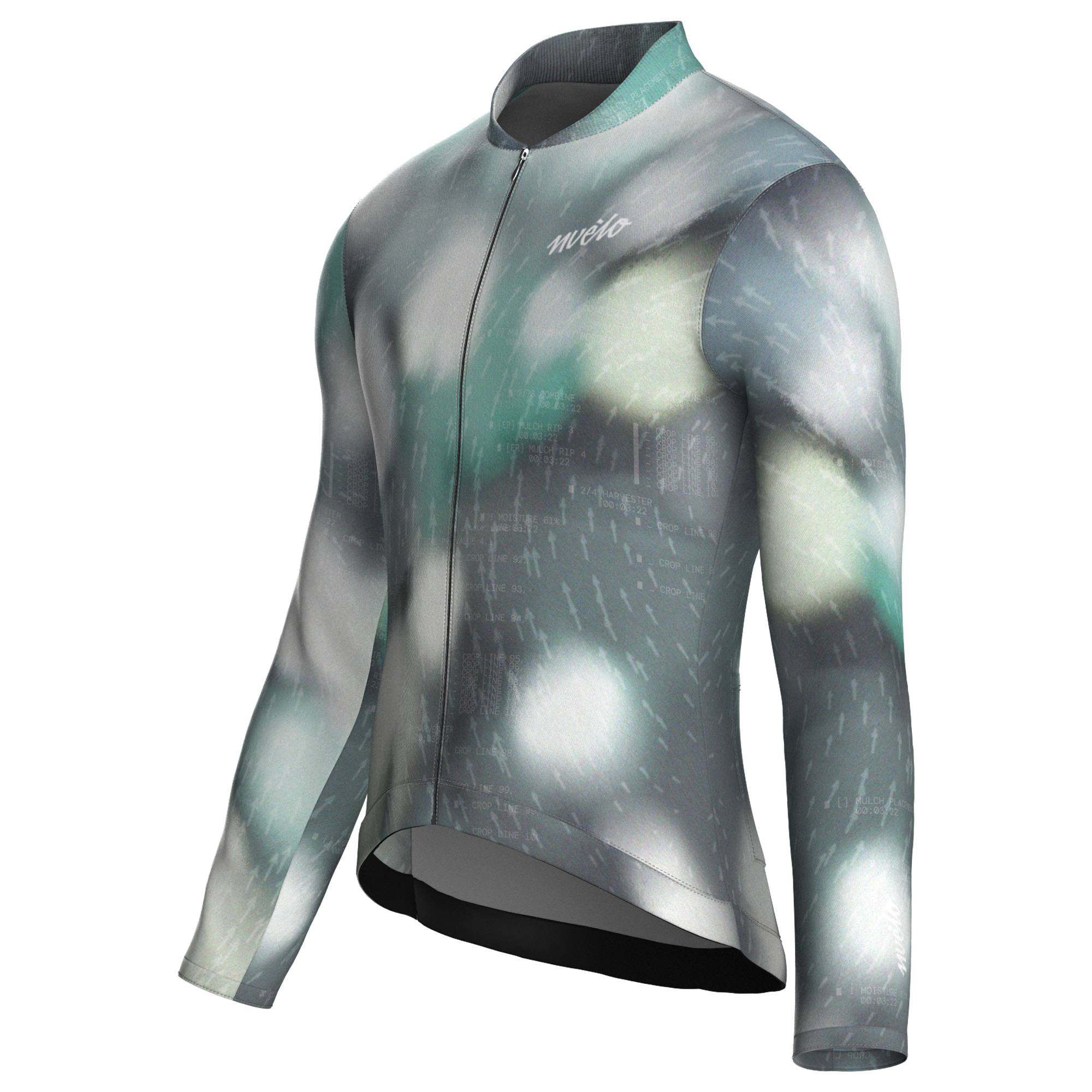 Maglia da ciclismo Blur Sage a maniche lunghe, vestibilità da gara