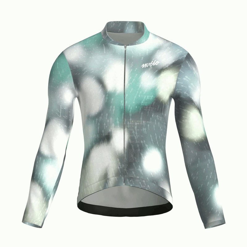 Maglia da ciclismo Blur Sage a maniche lunghe, vestibilità da gara