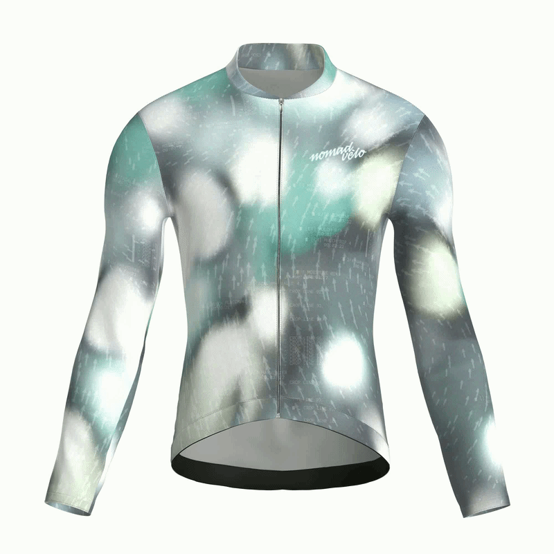 Maglia da ciclismo Blur Sage a maniche lunghe, vestibilità da gara