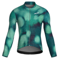 Maglia da ciclismo Blur Green a maniche lunghe, vestibilità da gara