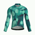 Maglia da ciclismo Blur Green a maniche lunghe, vestibilità da gara