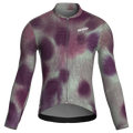 Maglia da ciclismo Blur Plum a maniche lunghe, vestibilità da gara