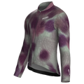 Maglia da ciclismo Blur Plum a maniche lunghe, vestibilità da gara