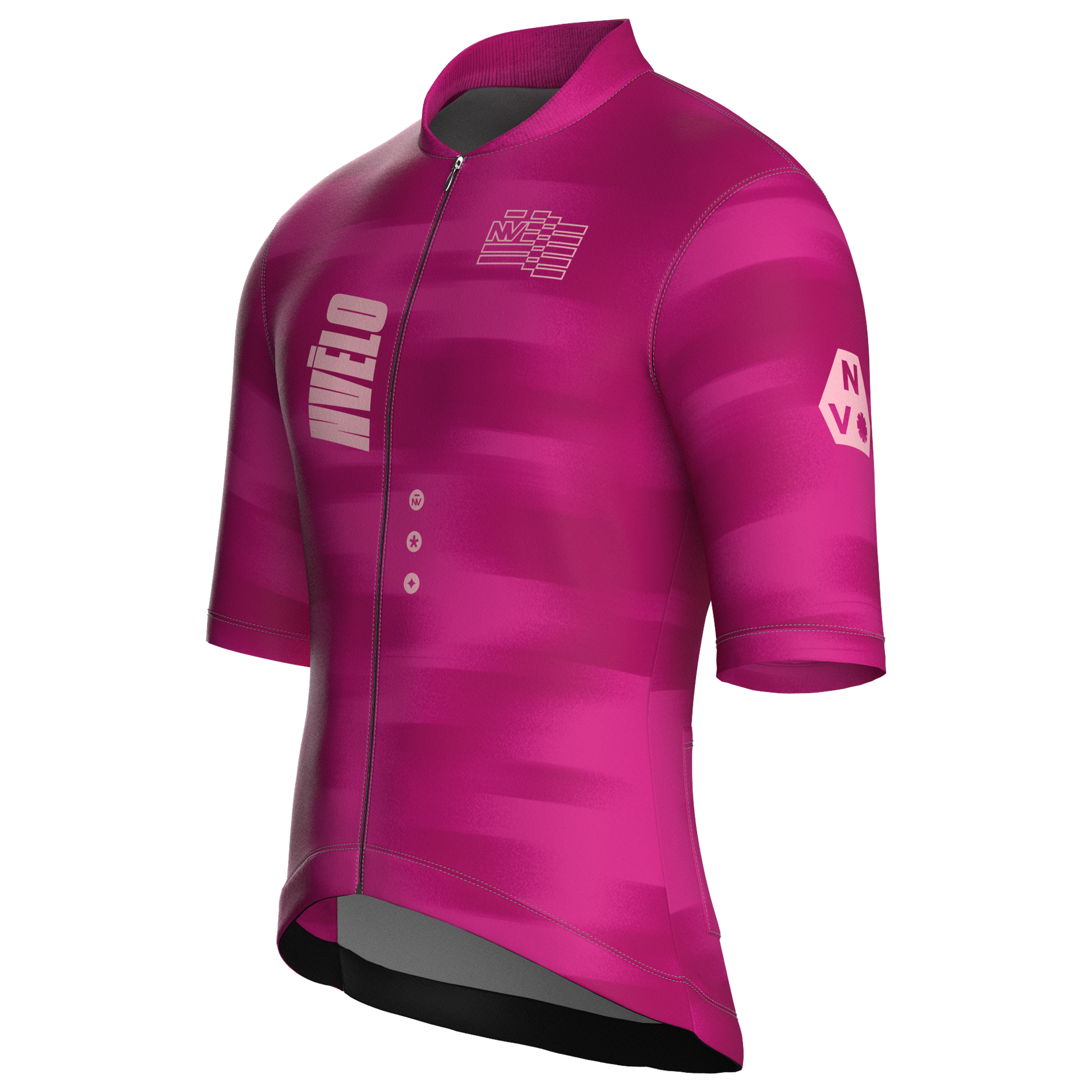 Maglia da ciclismo Volt Fuchsia a maniche corte, vestibilità da gara