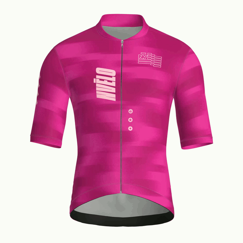 Maglia da ciclismo Volt Fuchsia a maniche corte, vestibilità da gara
