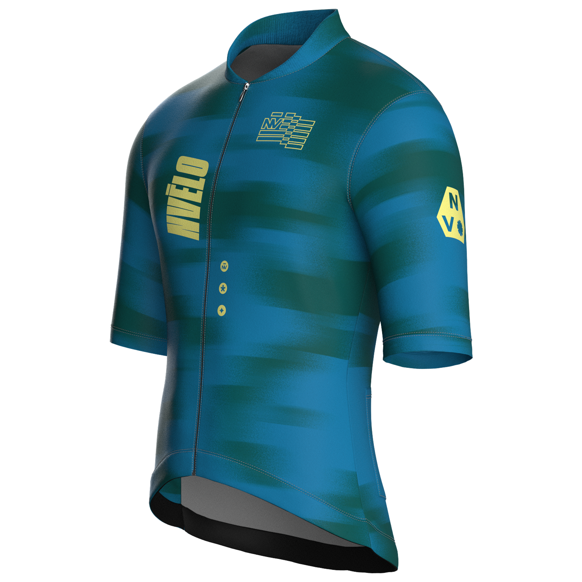 Maglia da ciclismo Volt Teal – Manica corta, vestibilità da gara