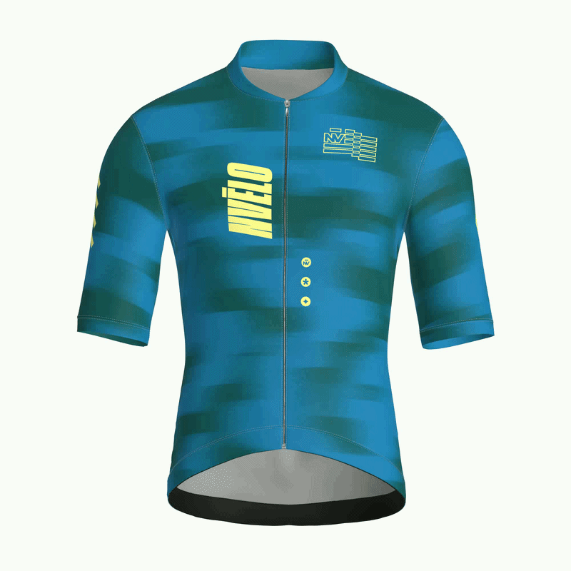 Maglia da ciclismo Volt Teal – Manica corta, vestibilità da gara