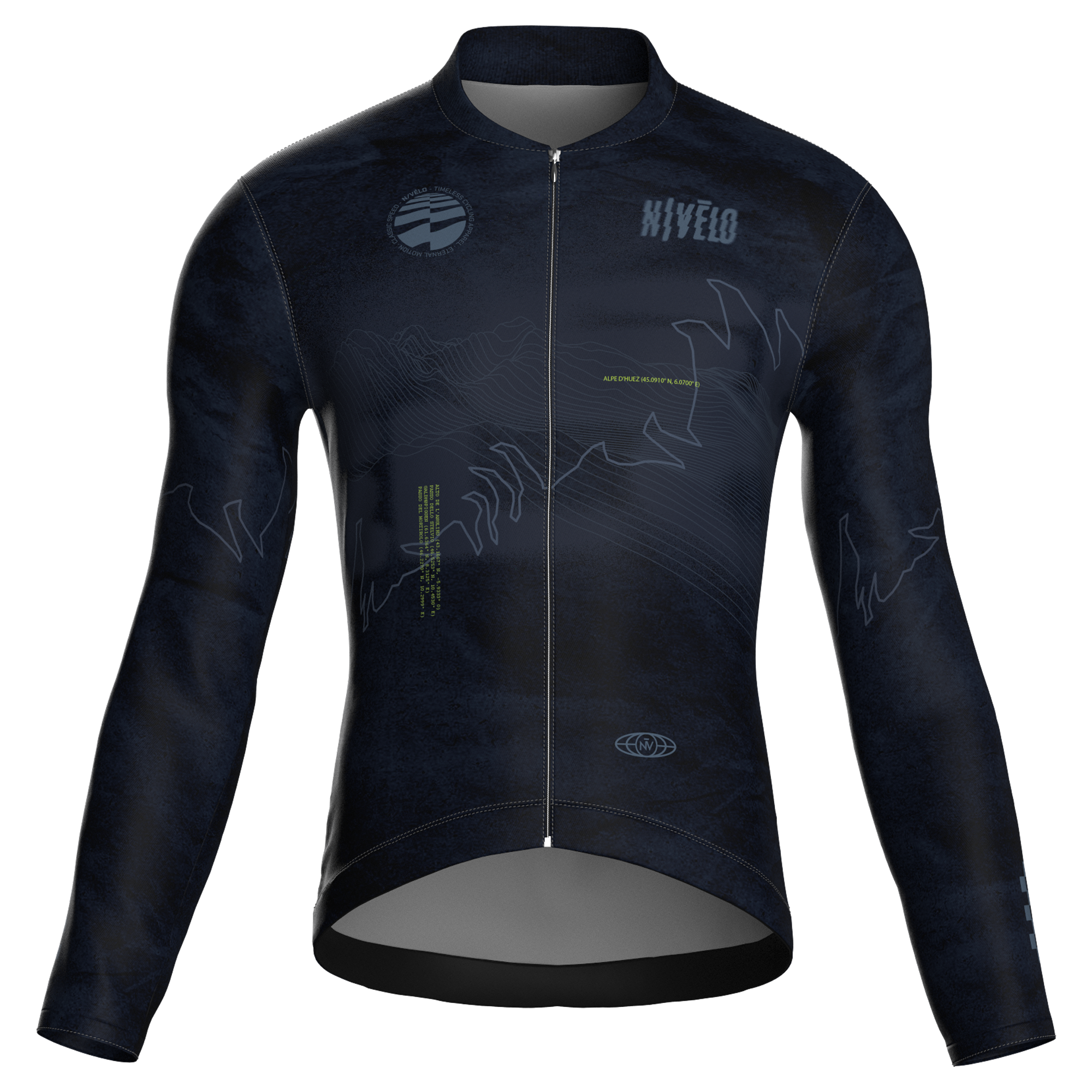 Maglia da ciclismo Summit Slate a maniche lunghe, vestibilità da gara