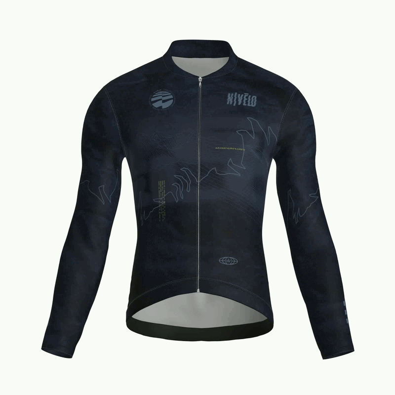 Maglia da ciclismo Summit Slate a maniche lunghe, vestibilità da gara