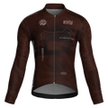 Maglia da ciclismo Summit Terra a maniche lunghe, vestibilità da gara