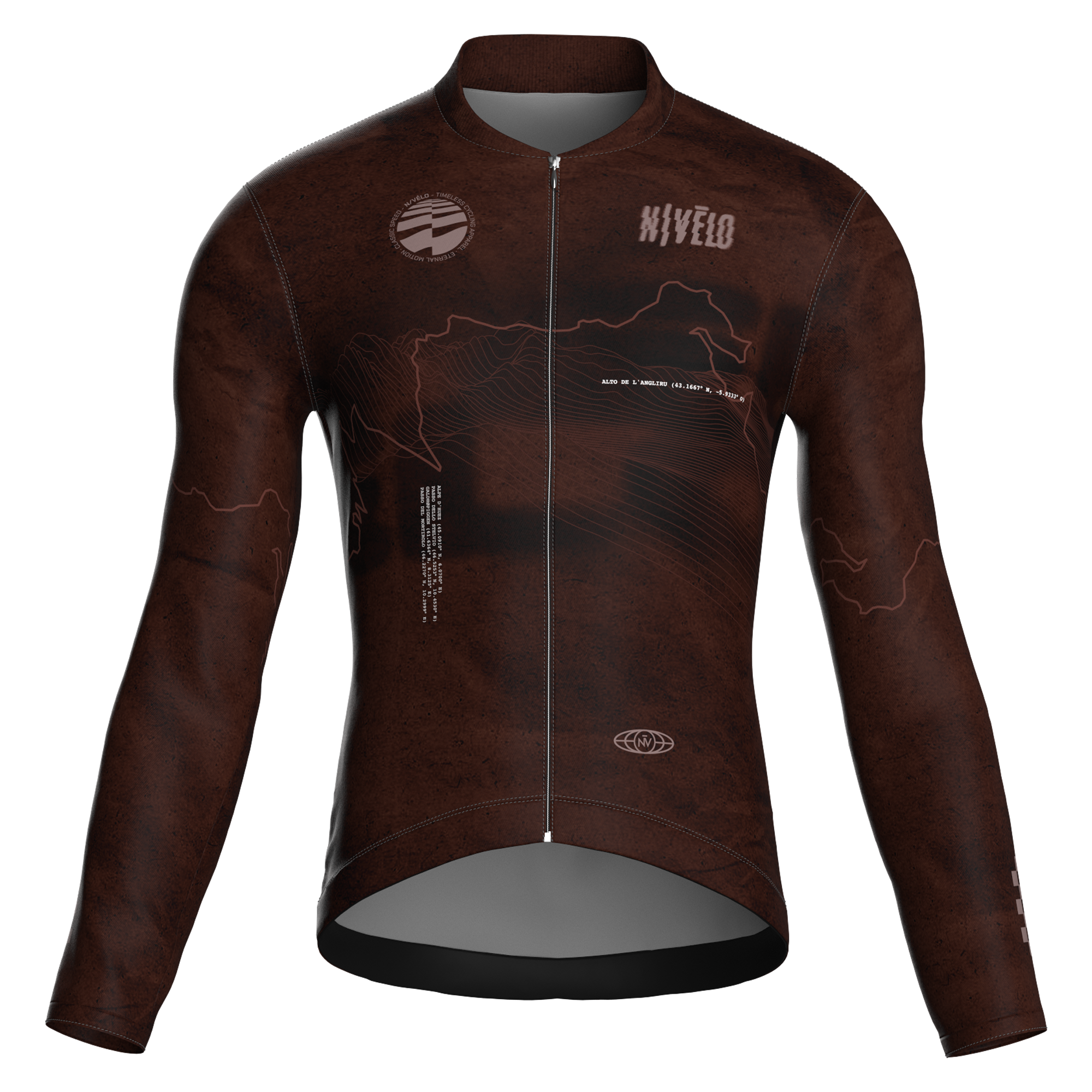 Maglia da ciclismo Summit Terra a maniche lunghe, vestibilità da gara