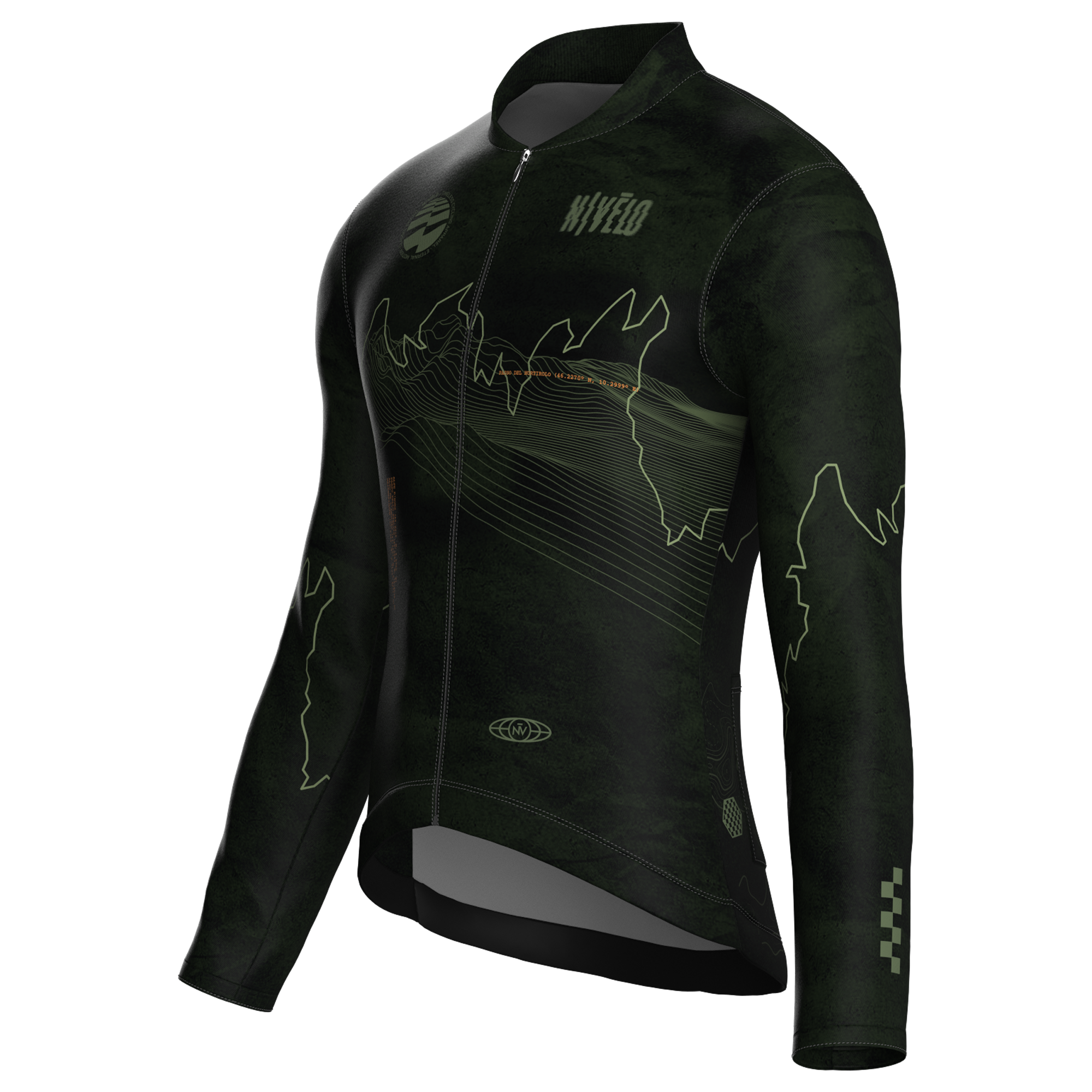 Maglia da ciclismo Summit Moss a maniche lunghe, vestibilità da gara