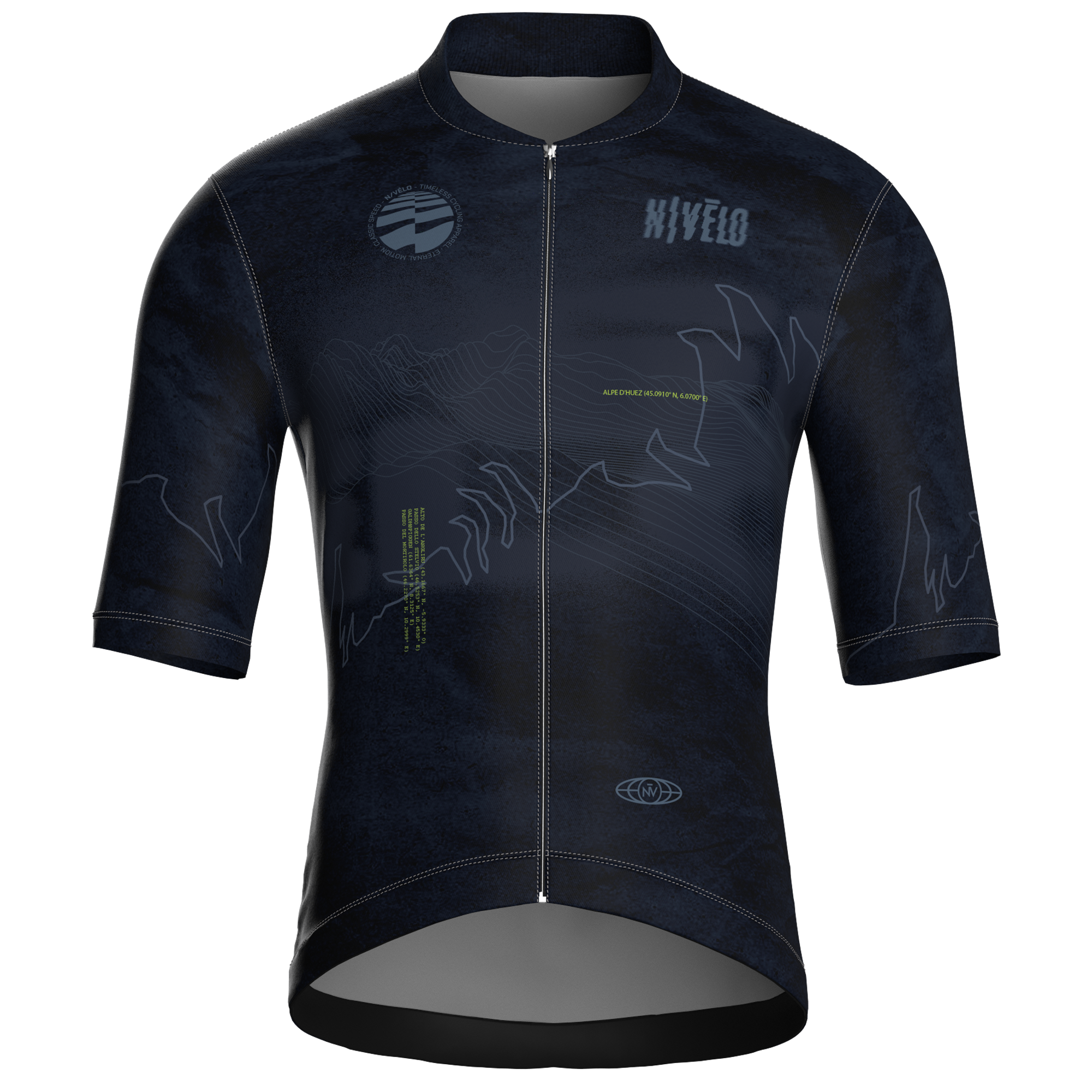 Maglia da ciclismo Summit Slate a maniche corte, vestibilità da gara