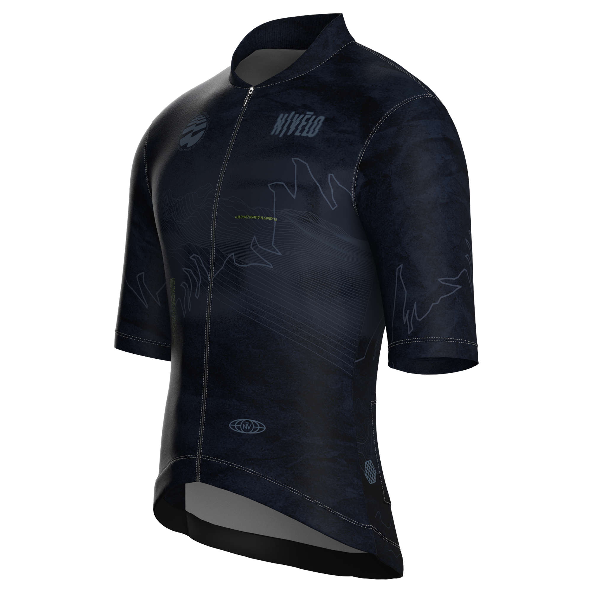 Maglia da ciclismo Summit Slate a maniche corte, vestibilità da gara